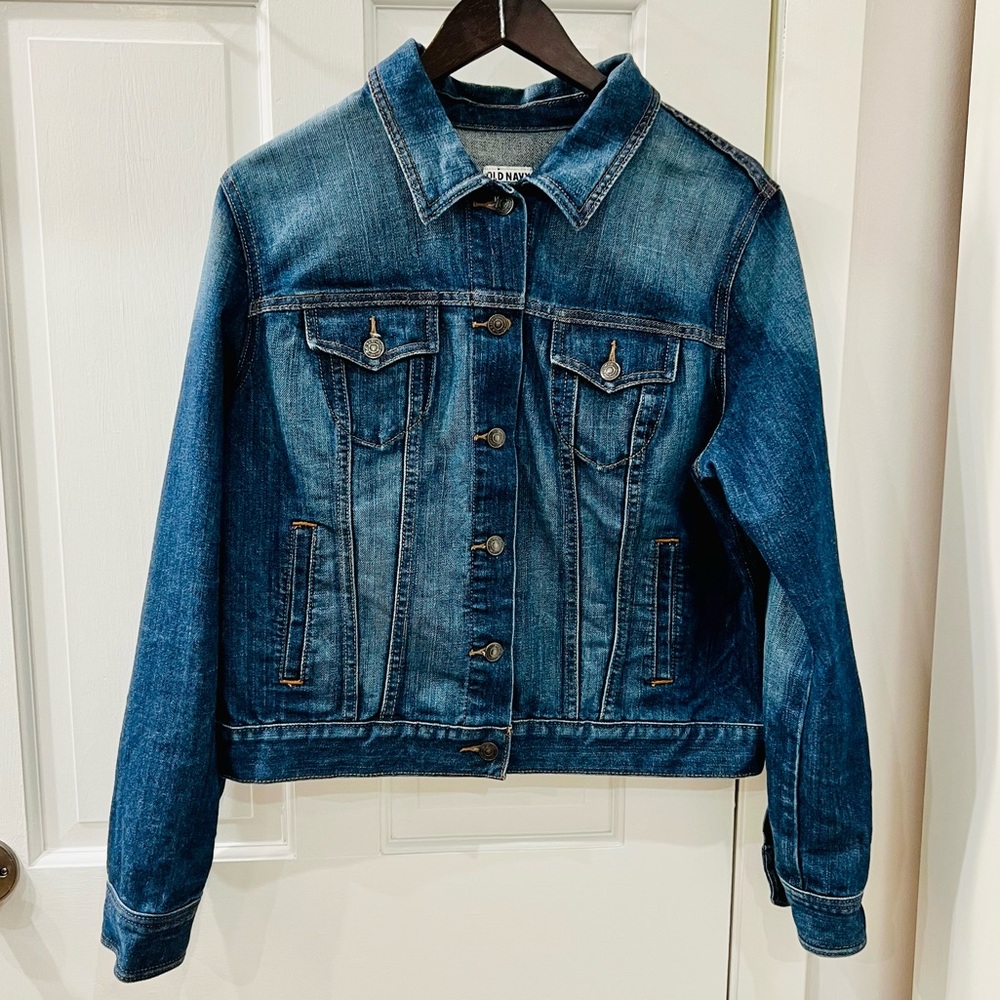 Denim Dark Wash Jacket - Size XL - Old Navy